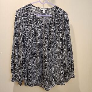 Nine West Women Plus Size Long Sleeves Blouse 1X